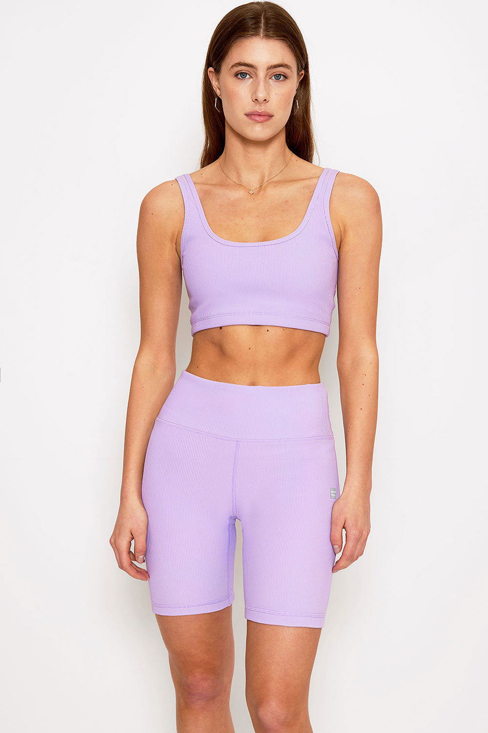 RQYYD Mesh Sports Bra for Women Longline Padded Bra Yoga Crop Tank Tops  Fitness Workout Running Top Purple XL 
