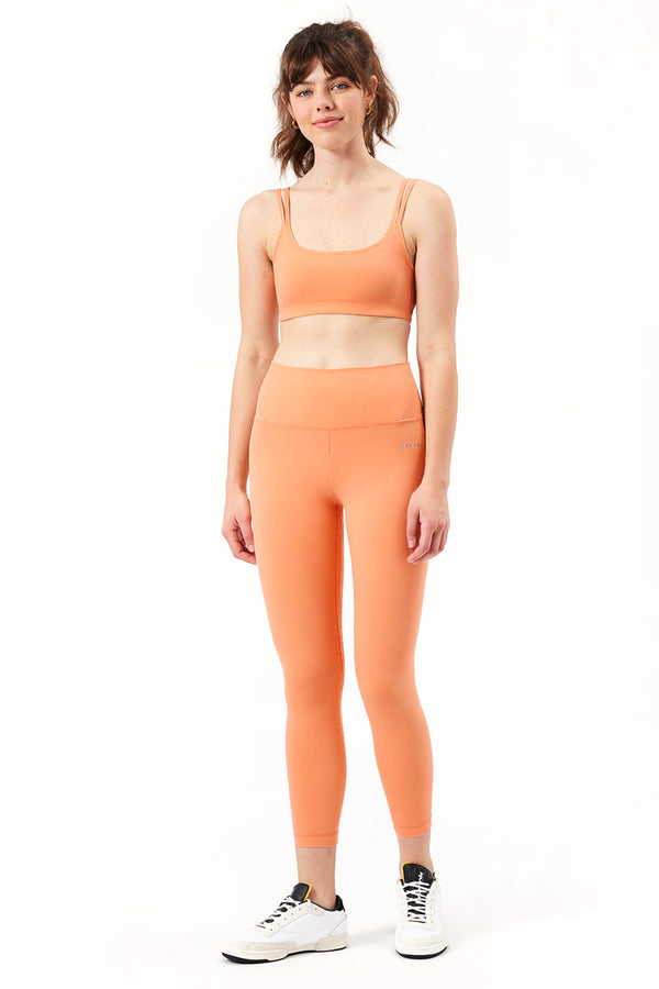 Cream Yoga - Jenn 7/8 length legging papaya