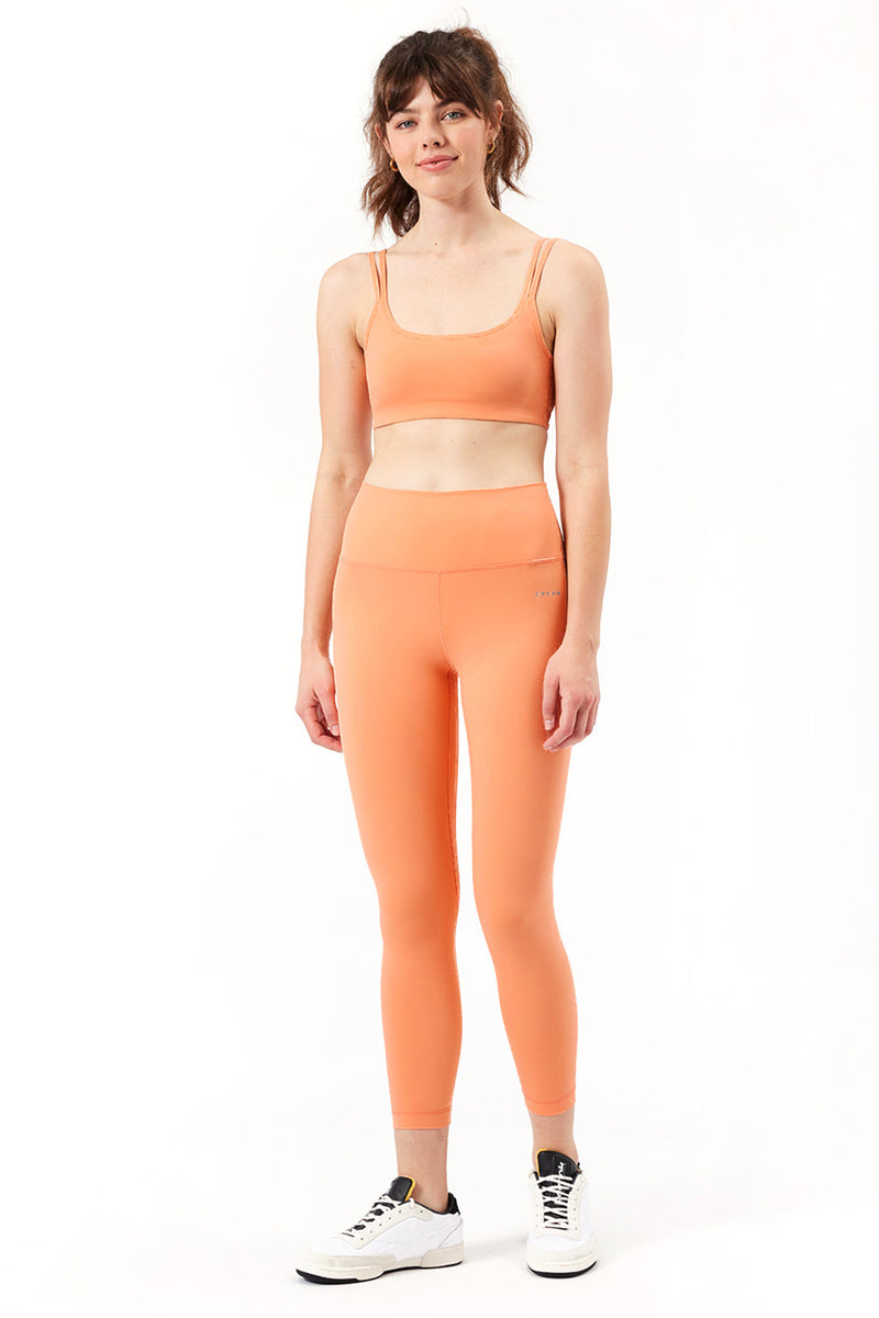 Cream Yoga - Jenn 7/8 length legging papaya
