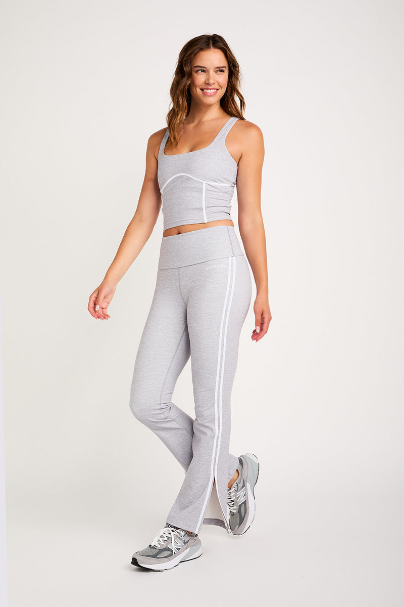 Angel flare legging heather gray