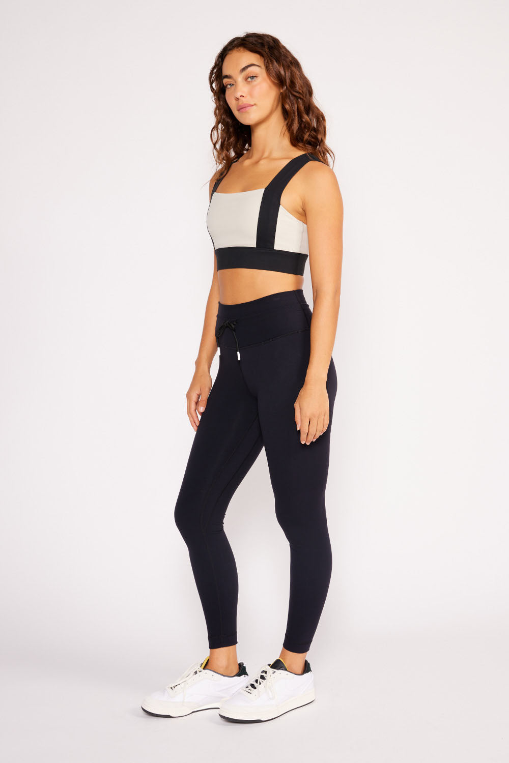 Cream Yoga - Aria 7/8 length legging black