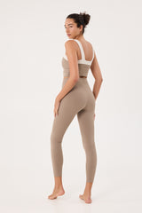 Aria 7/8 length leggings taupe