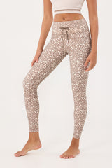 Aria 7/8 length leggings taupe cheetah