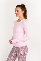 Avery ls thermal top baby pink
