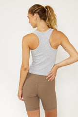 Bari bra tank heather gray