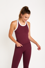 Bari bra tank plum