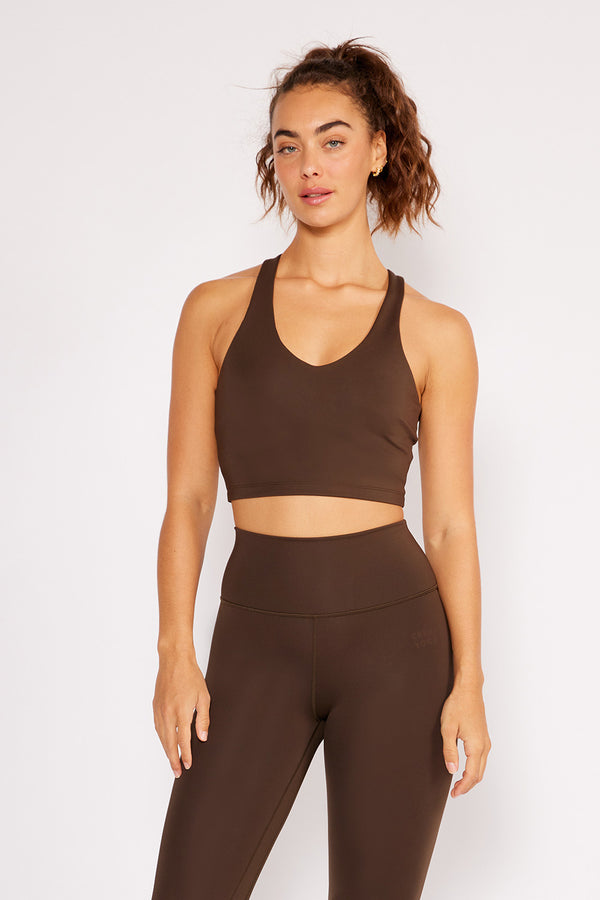 Cream Yoga - Carrie bra top chocolate