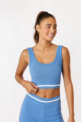 Chantal seamless bra top ocean blue