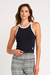 Cream Yoga - Claire tank top black