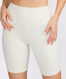 drew biker shorts cream