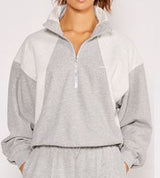 joesie half-zip fleece heather gray
