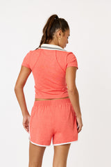 Elissa polo top scarlet