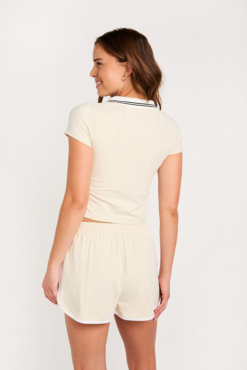 Elissa polo top cream