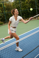 Elissa polo top cream