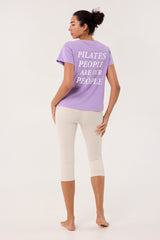 Emily short-sleeve (Pilates) tee lilac