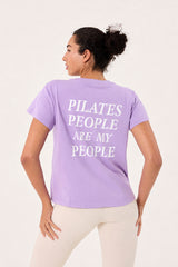 Emily short-sleeve (Pilates) tee lilac