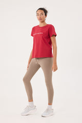 Emily short-sleeve (Barre) tee red