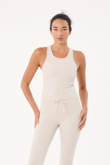 Cream Yoga - Fern tank top oat