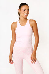 Cream Yoga - Fern tank top baby pink