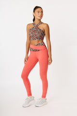 Gabi contrast waistband legging scarlet