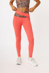 Gabi contrast waistband legging scarlet