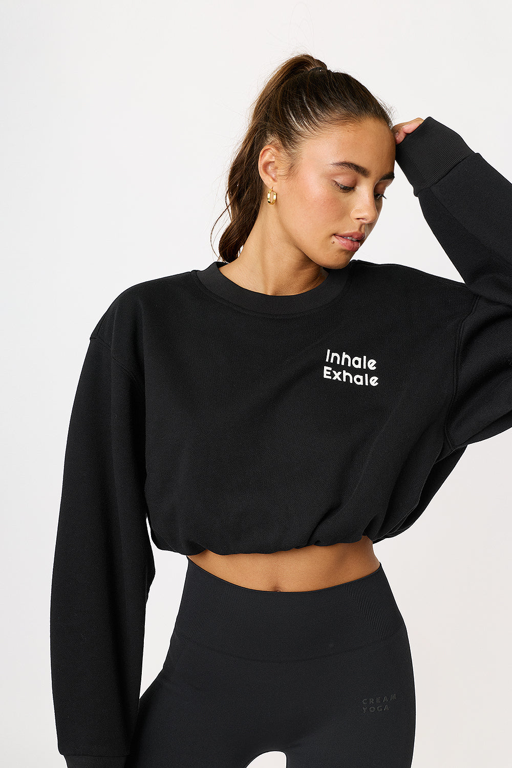 Cream Yoga - Gigi cropped sweatshirts black