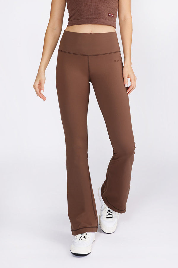  linqin Beige Cream Soft Yoga Pants for Women Stretchy