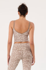 Hera bra tank taupe cheetah