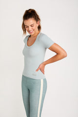 Jade short-sleeve top mint