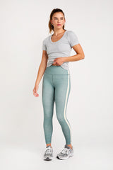 Jade short-sleeve top heather gray