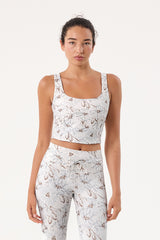Cream Yoga - Jane bustier bra tank daylight dahlia