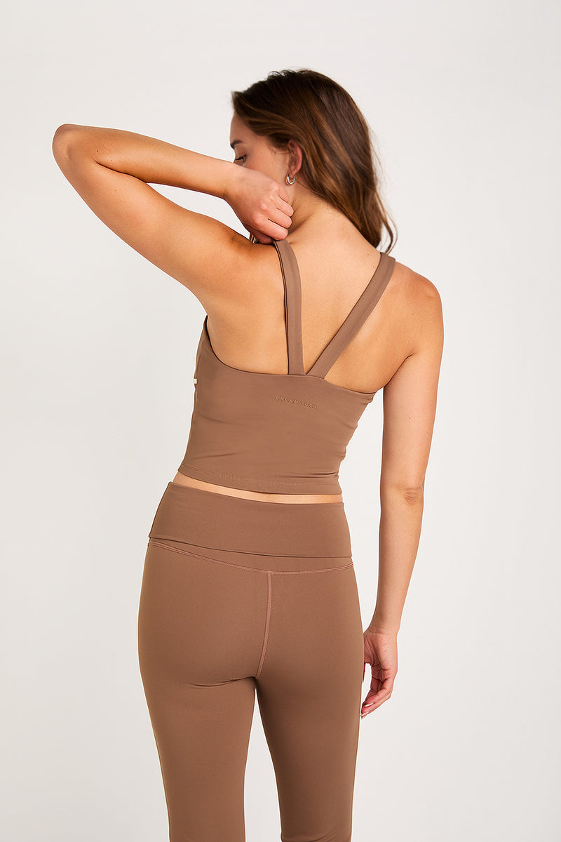 Jane bustier bra tank latte