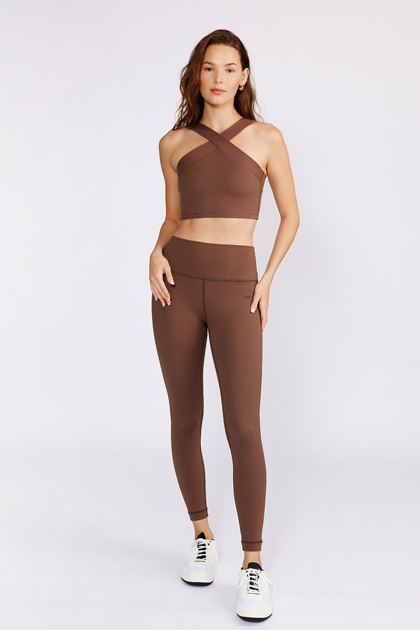 Cream Yoga - Jenn 7/8 length legging mocha