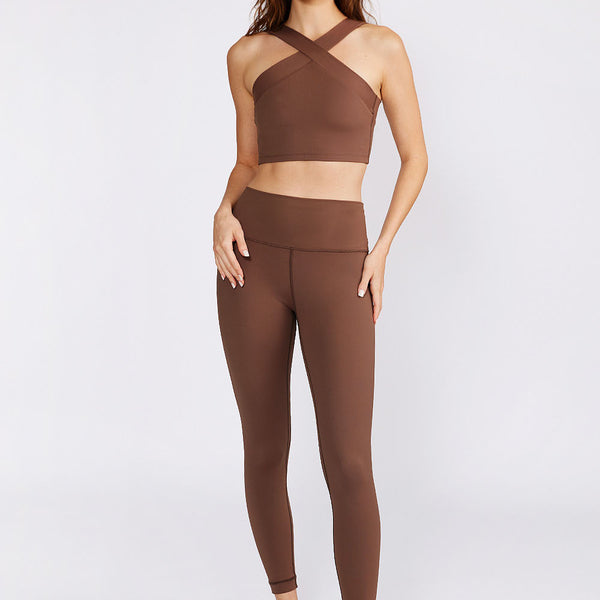 Cream Yoga - Jenn 7/8 length legging mocha