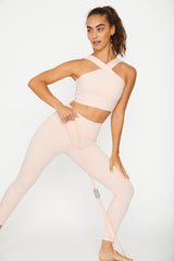 Jenn 7/8 length legging powder pink