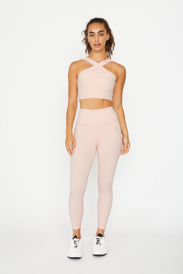 Cream Yoga - Jenn 7/8 length legging powder pink