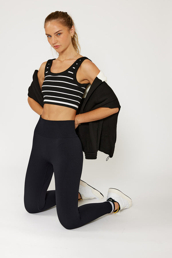 Joyce bra top black stripes