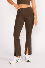 Julia crop flare pants chocolate