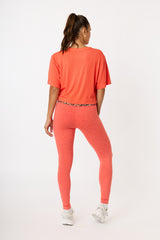 Karen short-sleeve crop tee scarlet