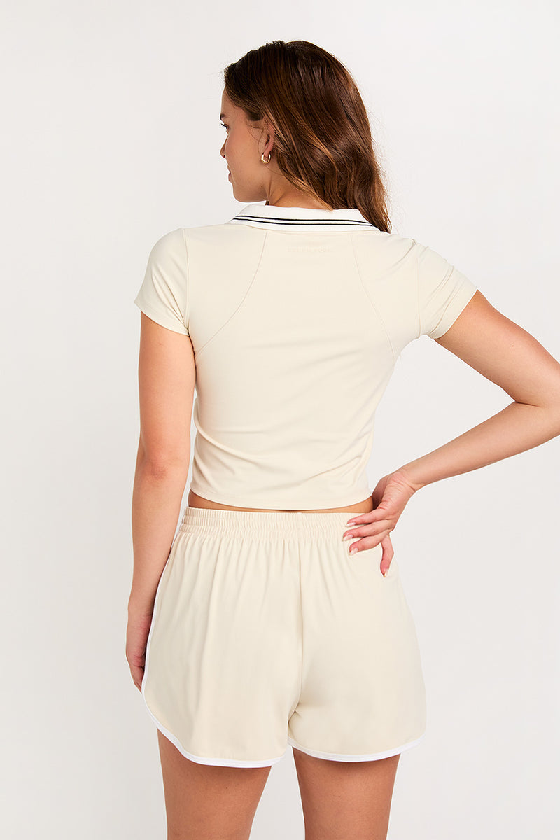 Kira dolphin shorts cream
