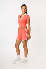 Cream Yoga - Kira dolphin shorts scarlet
