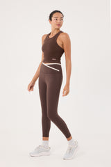 Mia high-neck bra tank espresso