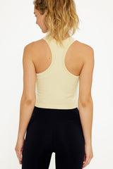 Mia high-neck tank bra butter