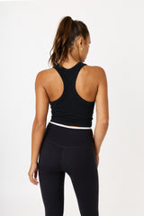 Mia high-neck bra tank black