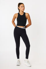 Mia high-neck bra tank black