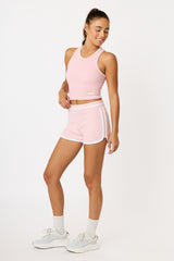 Mia high-neck bra tank blush