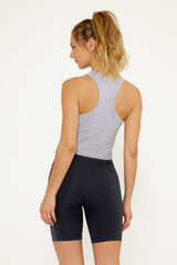 Mia high-neck tank bra heather gray