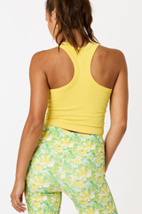 Mia high-neck tank bra lemon