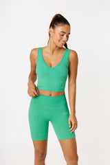 Cream Yoga - Mona bra top fern