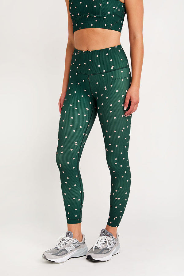 Nancy ribbed legging sakura dots